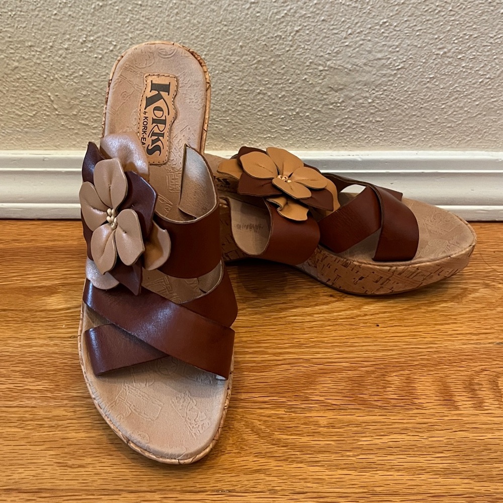 Kork-Ease Tan Leather Sandals